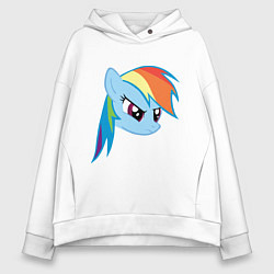 Женское худи оверсайз Rainbow Dash