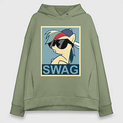 Женское худи оверсайз Rainbow Dash swag