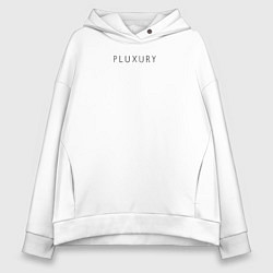 Толстовка оверсайз женская PLUXURY, цвет: белый