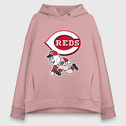 Женское худи оверсайз Cincinnati reds - baseball team - talisman