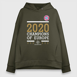 Женское худи оверсайз FC Bayern Munchen Champions of Europe 2020