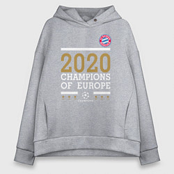 Женское худи оверсайз FC Bayern Munchen Champions of Europe 2020