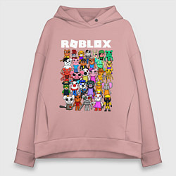Толстовка оверсайз женская ROBLOX PIGGY, цвет: пыльно-розовый