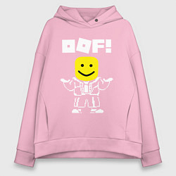 Толстовка оверсайз женская ROBLOX, цвет: светло-розовый