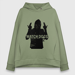 Толстовка оверсайз женская Watch dogs 2 Z, цвет: авокадо