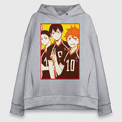 Женское худи оверсайз Haikyuu Haikyu Haikuu