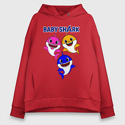 Женское худи оверсайз Baby Shark