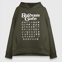 Женское худи оверсайз BALDURS GATE