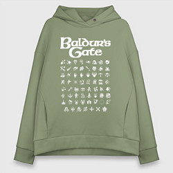 Женское худи оверсайз BALDURS GATE