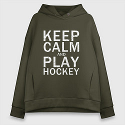 Женское худи оверсайз K C a Play Hockey