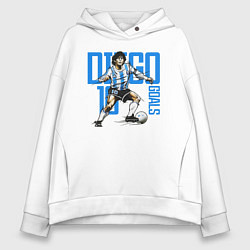 Женское худи оверсайз 10 Diego Maradona