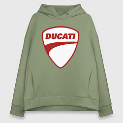 Женское худи оверсайз Ducati Logo Дукати Лого Z