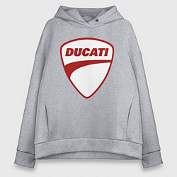 Женское худи оверсайз Ducati Logo Дукати Лого Z