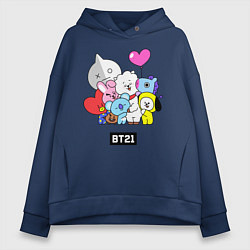 Женское худи оверсайз BT21