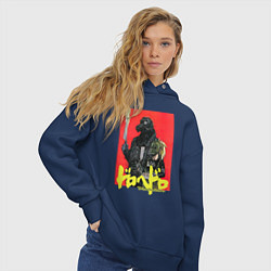 Толстовка оверсайз женская DOROHEDORO, цвет: тёмно-синий — фото 2