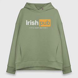 Женское худи оверсайз Irish Pub