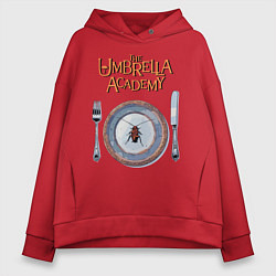 Толстовка оверсайз женская Академия Амбрелла, цвет: красный
