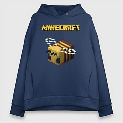 Толстовка оверсайз женская Minecraft, цвет: тёмно-синий