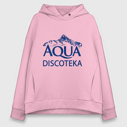 Толстовка оверсайз женская AQUADISCOTEKA, цвет: светло-розовый