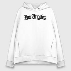 Толстовка оверсайз женская Los Angeles, цвет: белый