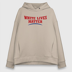 Женское худи оверсайз White lives matters