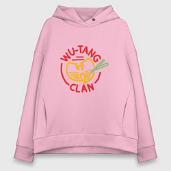 Толстовка оверсайз женская Wu-Tang Clan, цвет: светло-розовый