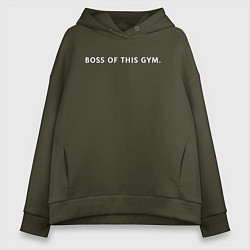 Толстовка оверсайз женская BOSS OF THIS GYM, цвет: хаки