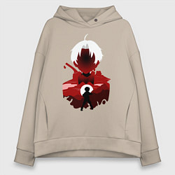 Толстовка оверсайз женская Руди Грейрат, цвет: миндальный