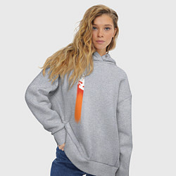 Толстовка оверсайз женская KTM КТМ Z, цвет: меланж — фото 2