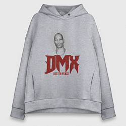 Толстовка оверсайз женская DMX - Rest In Peace, цвет: меланж