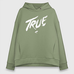 Толстовка оверсайз женская TRUE AVICII, цвет: авокадо