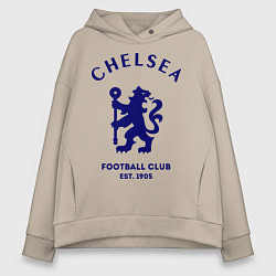 Толстовка оверсайз женская Chelsea Est. 1905, цвет: миндальный