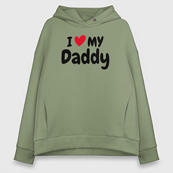 Женское худи оверсайз I LOVE MY DADDY