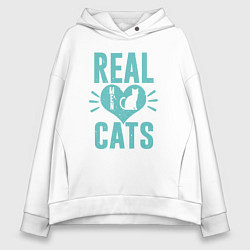 Женское худи оверсайз Real Cats