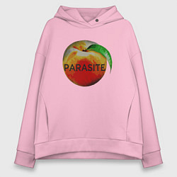 Толстовка оверсайз женская Parasite Peach, цвет: светло-розовый