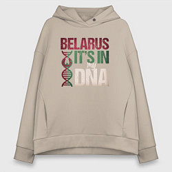 Женское худи оверсайз ДНК - Беларусь