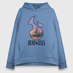 Женское худи оверсайз Dead Cells logo landscape