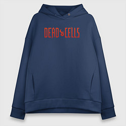 Женское худи оверсайз Dead cells logo text