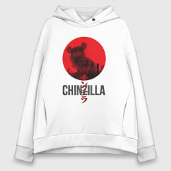 Женское худи оверсайз Chinzilla black