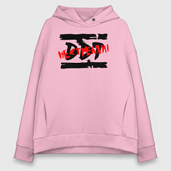 Толстовка оверсайз женская DDT НЕ СТРЕЛЯЙ!, цвет: светло-розовый