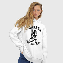 Толстовка оверсайз женская Chelsea CFC, цвет: белый — фото 2