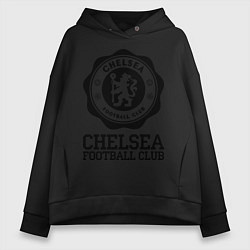 Толстовка оверсайз женская Chelsea FC: Emblem, цвет: черный