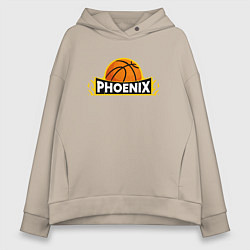Толстовка оверсайз женская Phoenix Basketball, цвет: миндальный