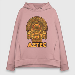 Толстовка оверсайз женская Aztec Ацтеки, цвет: пыльно-розовый