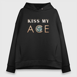 Женское худи оверсайз Kiss My Ace