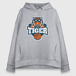 Женское худи оверсайз Tiger Basketball