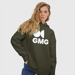 Толстовка оверсайз женская GMG, цвет: хаки — фото 2