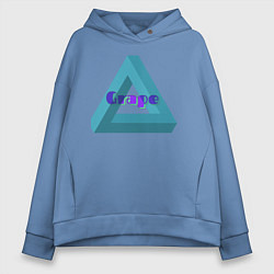 Толстовка оверсайз женская GRAPE MERCH, цвет: мягкое небо