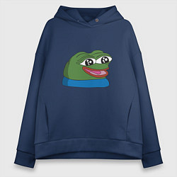 Женское худи оверсайз Pepe happy Пепе хеппи