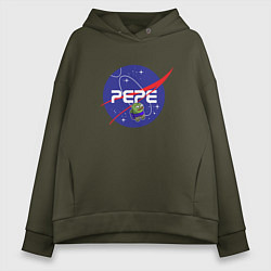 Женское худи оверсайз Pepe Pepe space Nasa